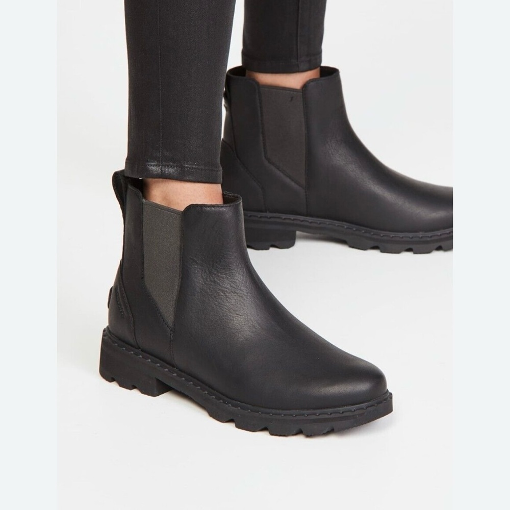 SOREL Black/gray  Chelsea Boots 9.5